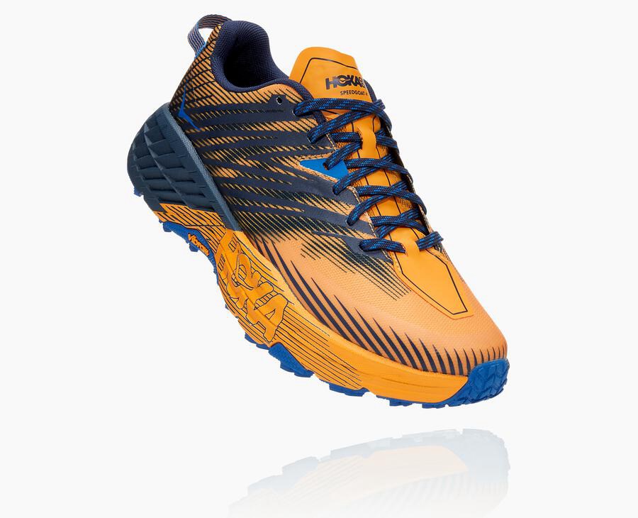 Hoka One One Trailove Tenisky Panske Oranžové/Čierne - Speedgoat 4 - 27981-ATCQ